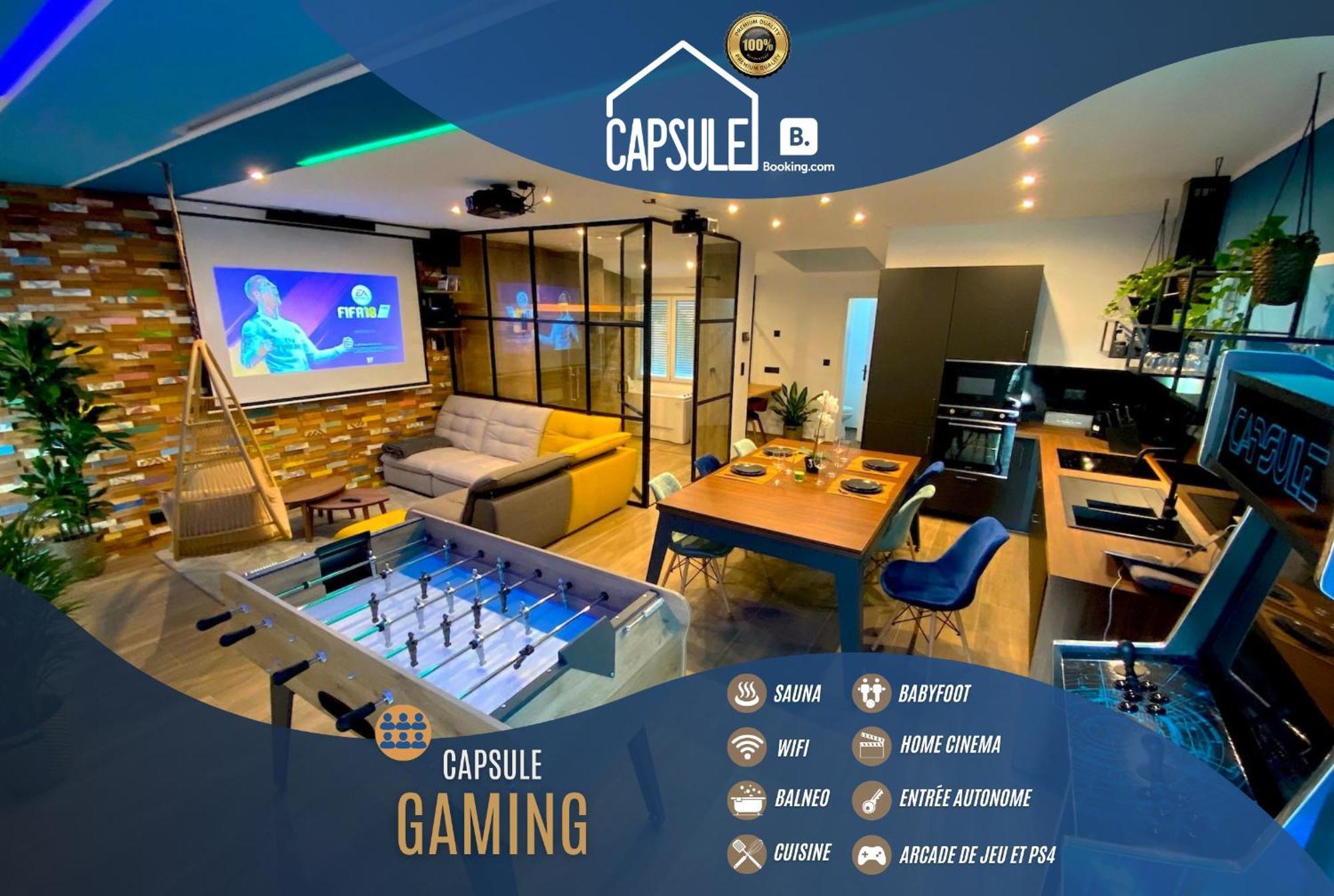 Capsule Gaming Balneo & Billard & Babyfoot & Sauna 2 * Valenciennes